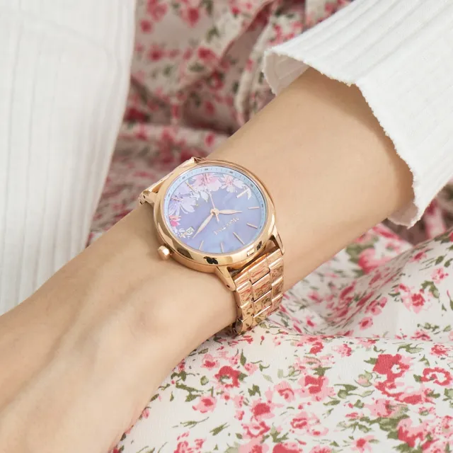 【Relax Time】wwiinngg聯名合作薰風霧紫珍珠貝女士時尚腕錶 紫面 38mm(RT-101-3)