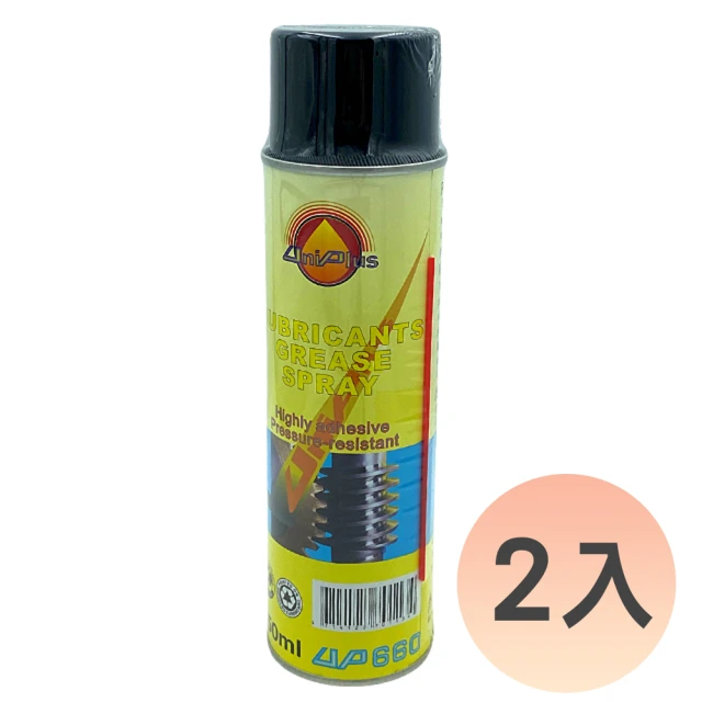 優耐仕UniPlus 高滲透潤滑劑 噴式黃油 550ml UP018(2入優惠組)