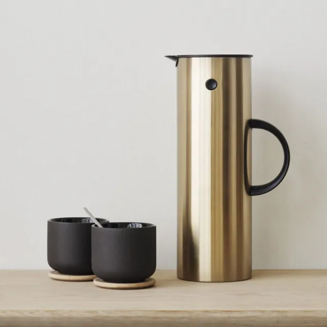 【Stelton】啄木鳥真空保溫壺1L(金色)