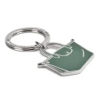 【LONGCHAMP】Le Pliage金屬質感五金LOGO經典包包造型鑰匙圈(鼠尾草綠)