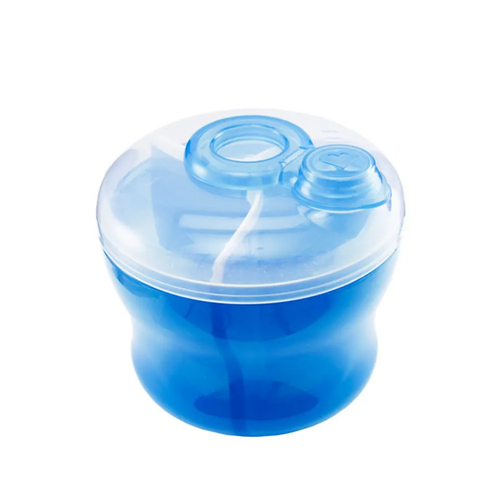 【munchkin】三格奶粉盒/奶粉分裝盒-藍(奶粉/高蛋白皆適用)