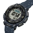 【CASIO 卡西歐】PRO TREK 戶外運動登山錶 太陽能電力 三重感應器 環保材質設計/藍(PRG-340SC-2)