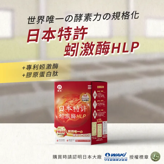 【信吉生醫】日本特許蚓激酶HLP 60粒X2盒(促進循環關鍵蚓力)