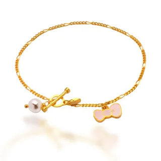 【福西珠寶】9999黃金手鍊 凱蒂的珍珠手鍊(金重1.05錢+-0.03錢)
