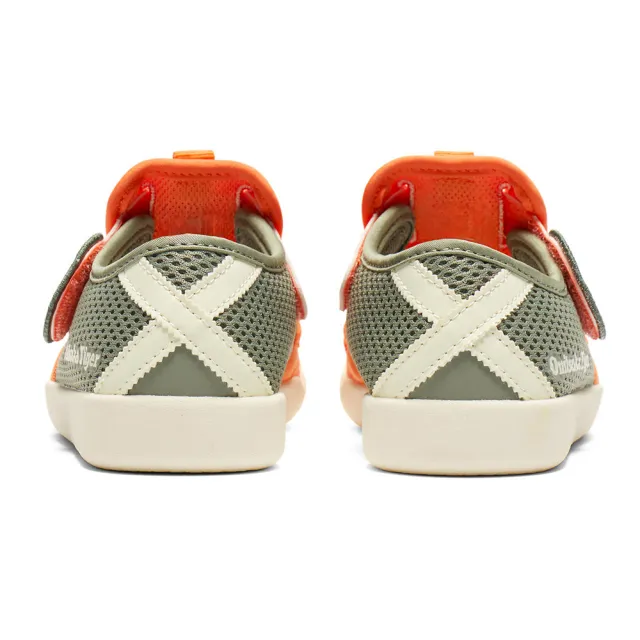 【Onitsuka Tiger】鬼塚虎 KIDS 軍綠橘配色 MEXICO 66 SANDAL 大童鞋 休閒鞋 (1184A198-800)