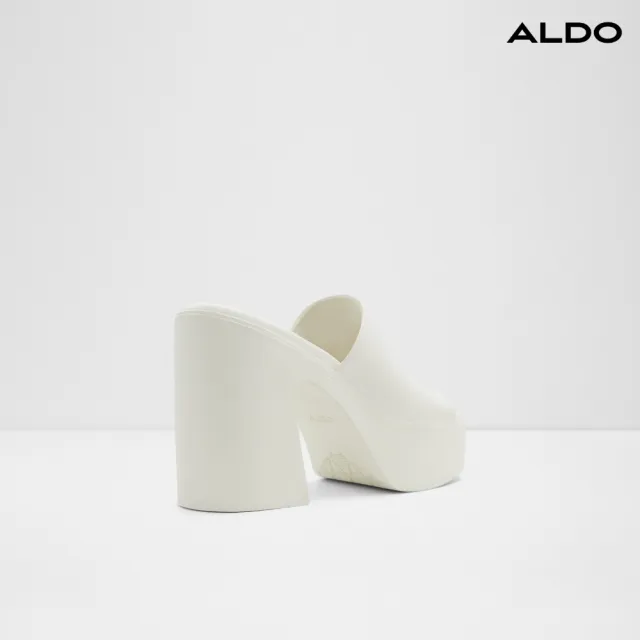 【ALDO】MAYSEE-個性厚底涼拖鞋-女鞋(白色)