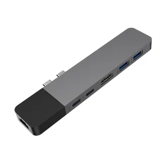 【HyperDrive】6-in-2 USB-C Hub-太空灰(適用M1/M2/M3)