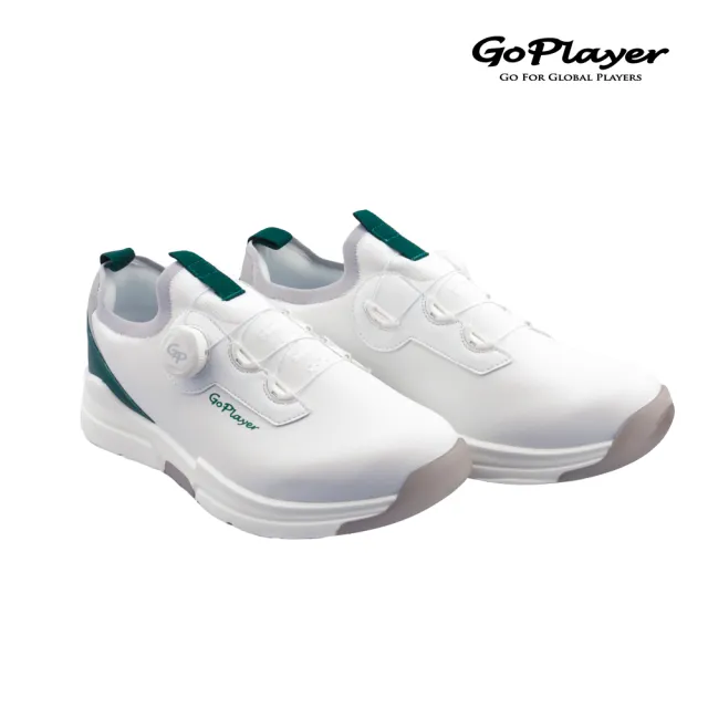 【GoPlayer】EliteLinks 高爾夫旋鈕男鞋(高爾夫球鞋 旋鈕鞋帶 防水防滑透氣)
