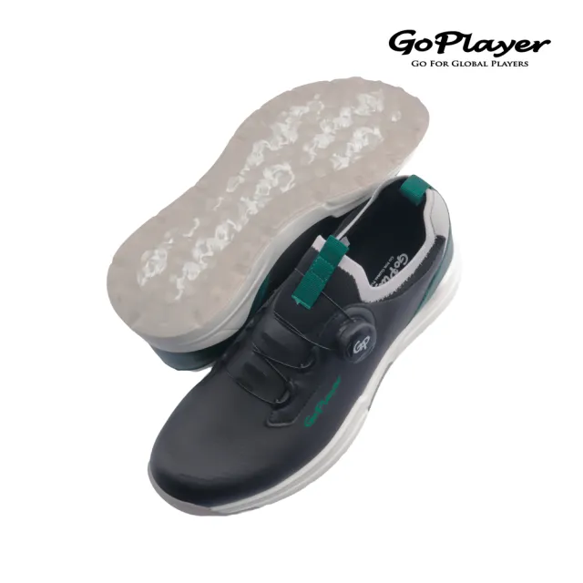【GoPlayer】EliteLinks 高爾夫旋鈕男鞋(高爾夫球鞋 旋鈕鞋帶 防水防滑透氣)
