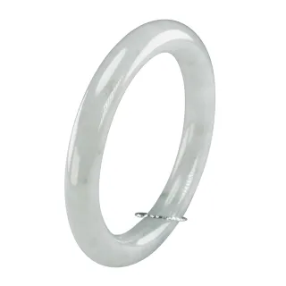 【漢石齋】天然A貨 冰糯種 翡翠圓條手鐲玉鐲(手圍18.6/ 版寬9.9mm)