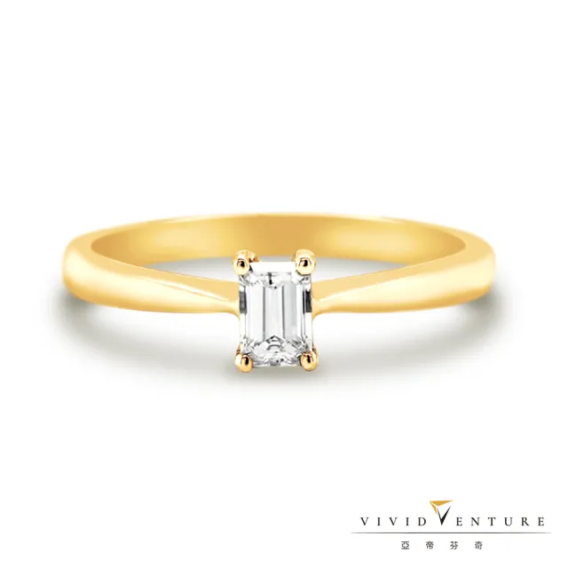 【Vividventure 亞帝芬奇】GIA 30分 FSI1 2VG 14K 鑽石 戒指 經典呈現(三色任選)