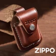 【Zippo】打火機釦型皮套-棕色(美國防風打火機)