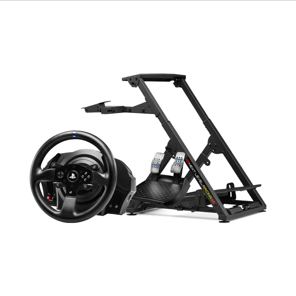 【Thrustmaster 圖馬斯特】T300RS GT 力回饋方向盤含踏板+NLR WheelStand2.0賽車架(公司貨 For PS5/PS4/PC)