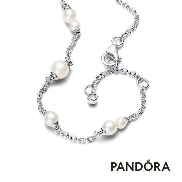 【Pandora官方直營】珍珠滿圈交織手鏈