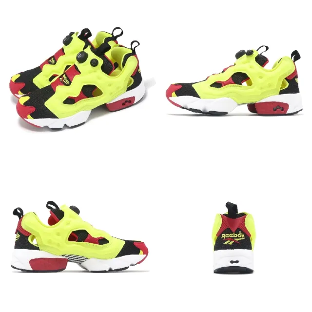 【REEBOK】休閒鞋 Instapump Fury 94 男鞋 黃紅 Citron 30週年 充氣式 緩衝 休閒鞋(100074910)