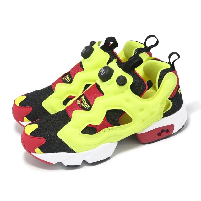 【REEBOK】休閒鞋 Instapump Fury 94 男鞋 黃紅 Citron 30週年 充氣式 緩衝 休閒鞋(100074910)