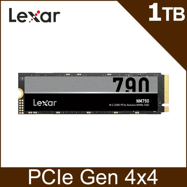 【Lexar 雷克沙】NM790 M.2 2280 PCIe Gen4x4 NVMe 1TB 固態硬碟