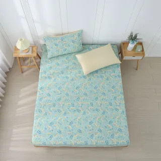 【HongYew 鴻宇】100%精梳棉 床包枕套組-夏娜(雙人加大)