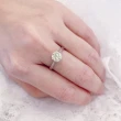 【City Diamond 引雅】『巴黎花都』14K天然鑽石1克拉玫瑰金戒指 鑽戒(國際戒圍#10號)