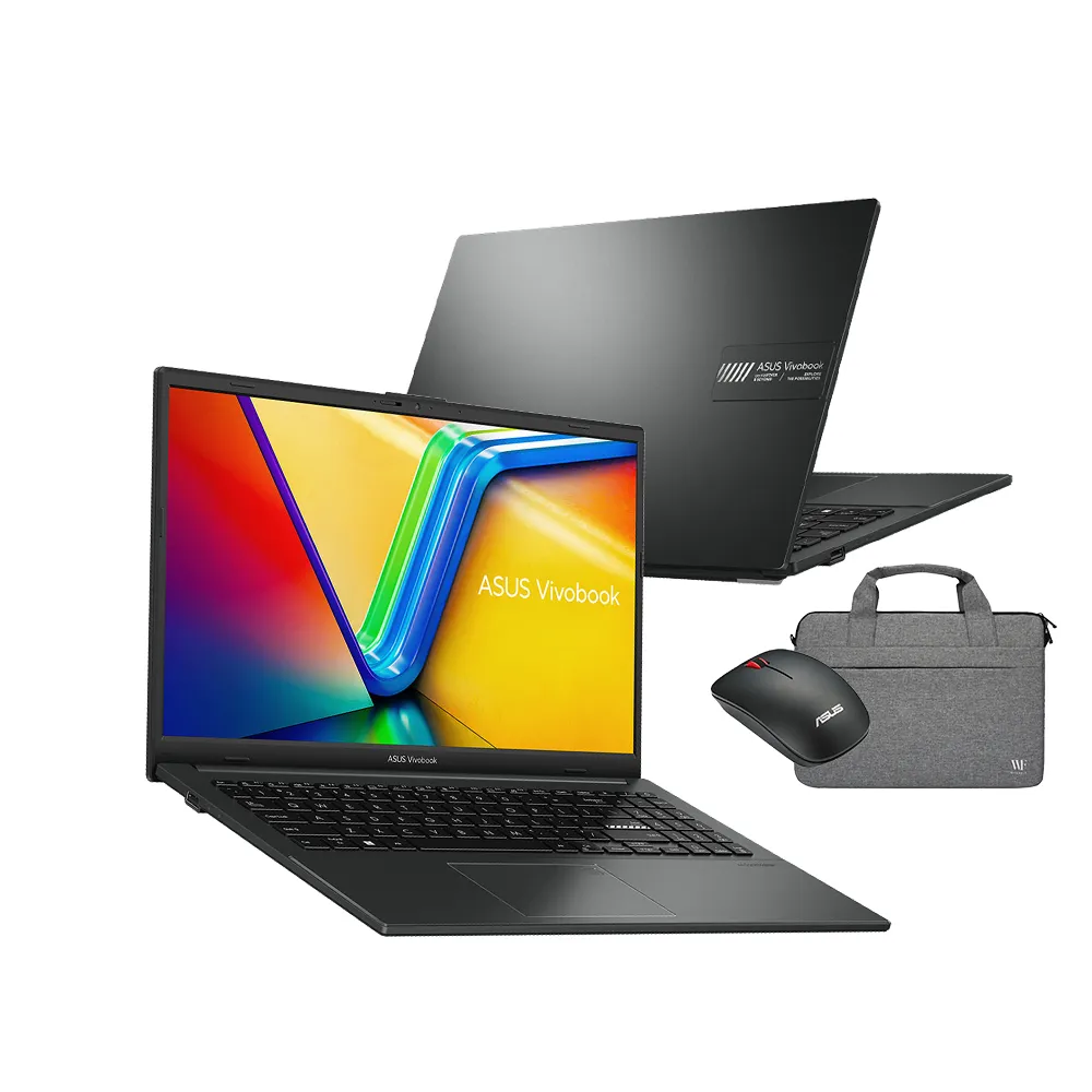 【ASUS】筆電包/滑鼠組★15.6吋R5輕薄筆電(Vivobook Go15 E1504FA/R5-7520U/16G/512G SSD/W11)