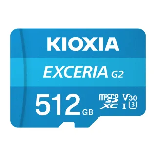 【KIOXIA  鎧俠】EXCERIA Micro SDHC R100MB UHS-I 512GB 記憶卡(附轉卡)