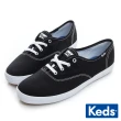 【Keds】CHAMPION 品牌經典綁帶休閒鞋-黑(9191W110001)