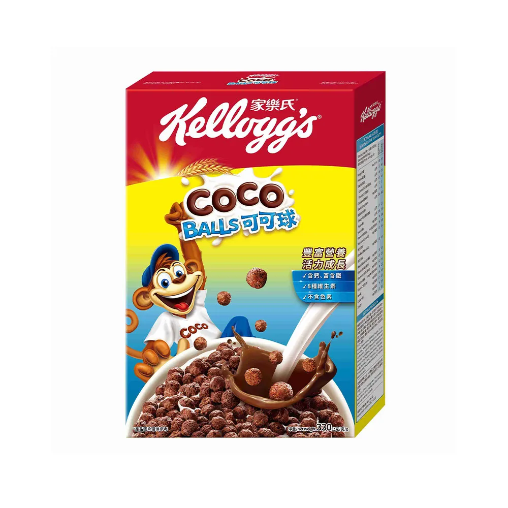 【家樂氏Kelloggs】可可球330gx1盒