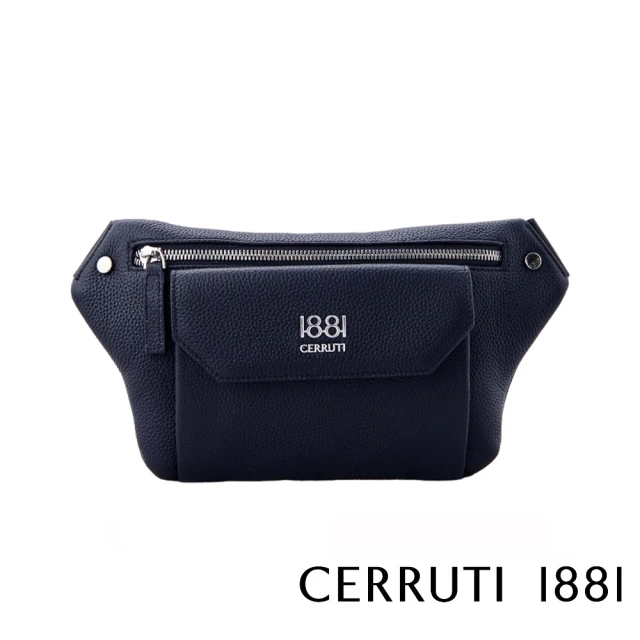 Cerruti 1881 限量2折 頂級義大利小牛皮後背包 