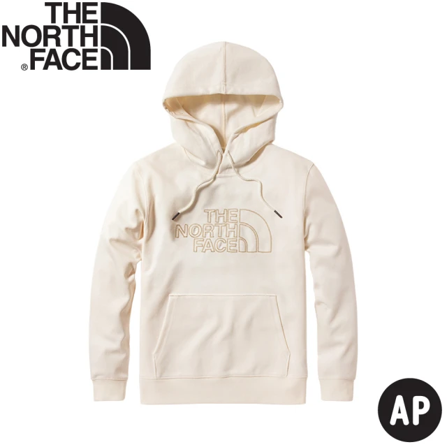 The North Face 女 保暖長袖連帽T恤 AP《米灰》5AYY/大學T/帽T(悠遊山水)