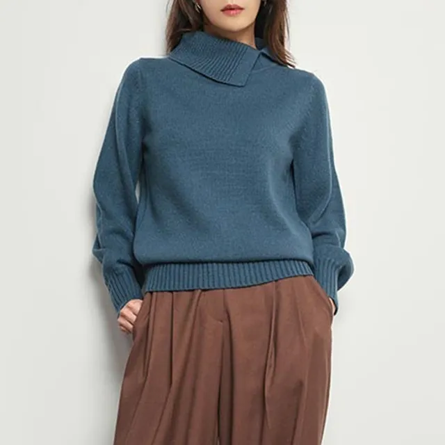 斷碼福利TENUP大翻領休閒毛衣(U)