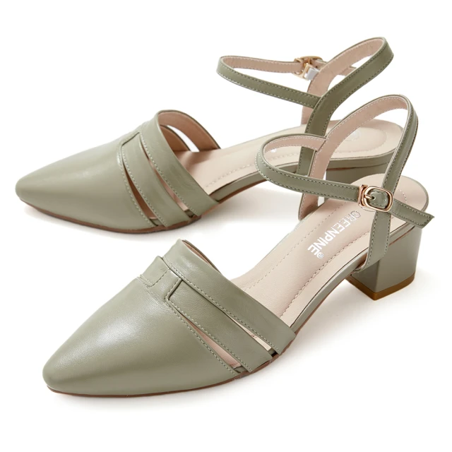 ALDO LEVISSA-精緻俐落線條涼跟鞋-女鞋(深棕色)