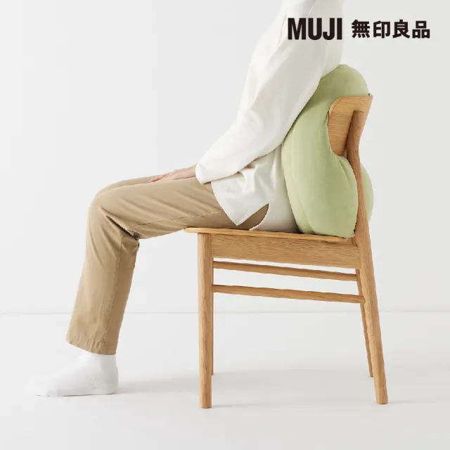 【MUJI 無印良品】柔軟多用途靠枕/萊姆綠 55×40×20cm