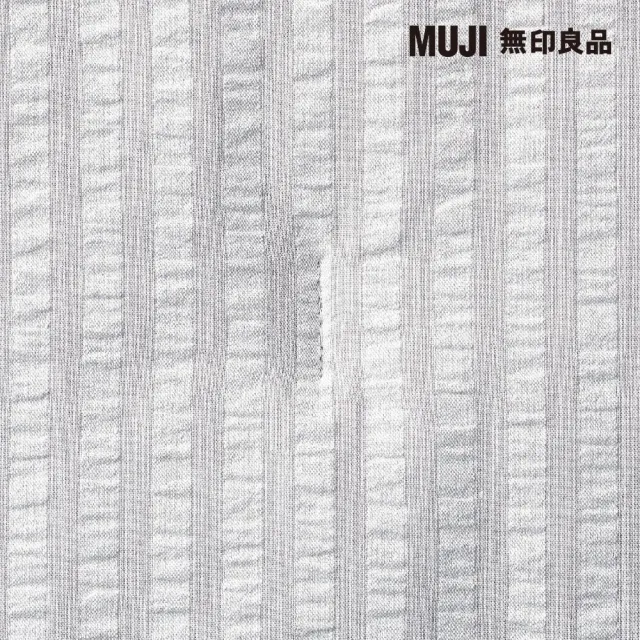 【MUJI 無印良品】棉凹凸織薄被/S/灰色 140×190cm