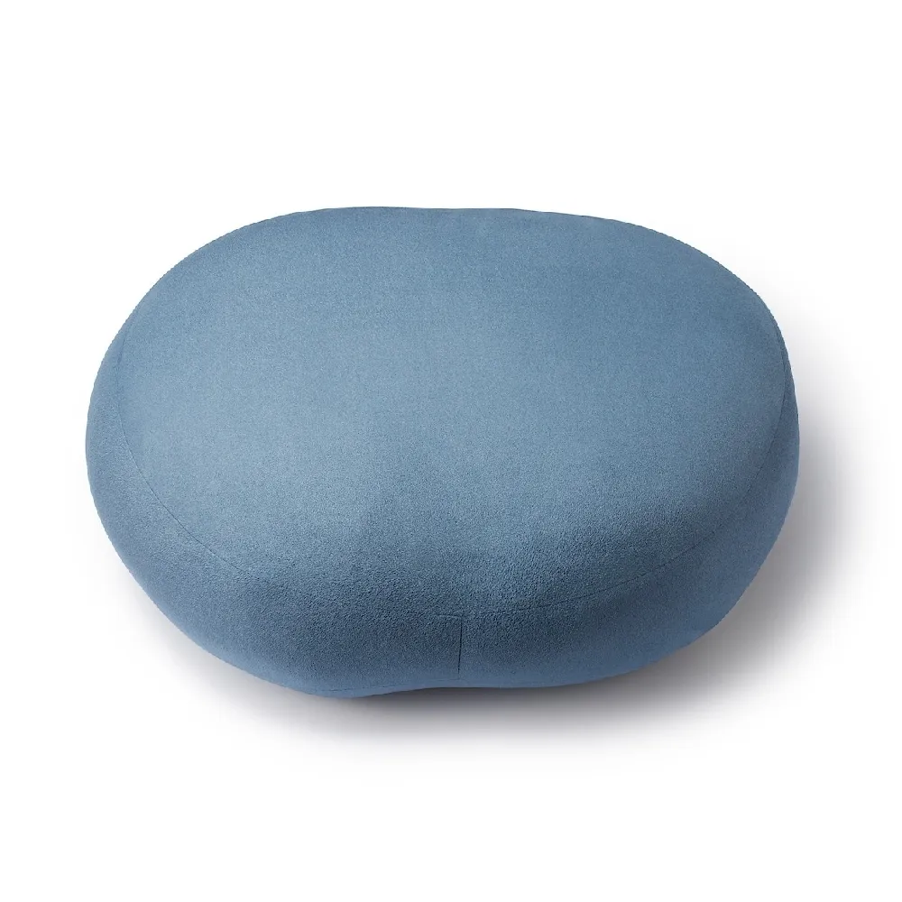 【MUJI 無印良品】柔軟多用途靠枕/藍色 55×40×20cm