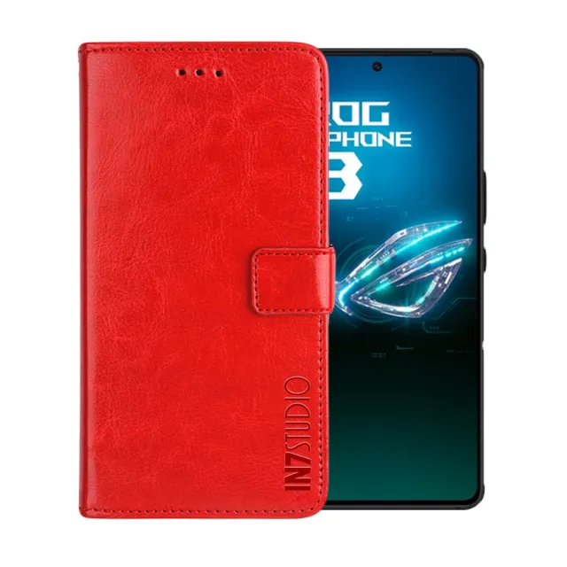 【IN7】ASUS ROG Phone 8/8 Pro 6.78吋 磁扣側掀瘋馬紋PU皮套