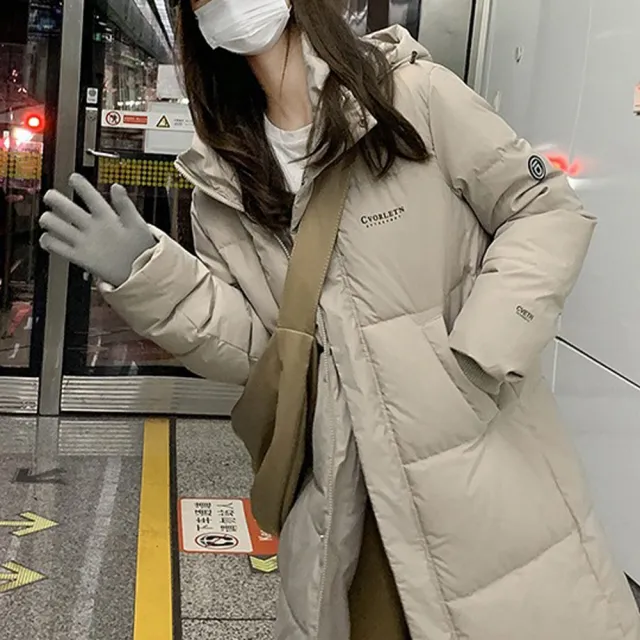 【LANNI 藍尼】● 保暖禦寒長版鋪棉外套#(超長版/女裝/外套/連帽)
