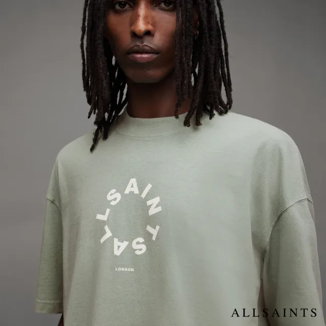 【ALLSAINTS】TIERRA 純棉寬鬆LOGO短袖T恤 MG294Y(寬鬆版型)