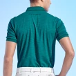 【PING】男款圖騰吸濕排汗短袖POLO衫-綠(GOLF/高爾夫球衫/PA24119-48)