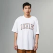 【Dickies】男女款白色純棉胸前品牌大Logo印花休閒短袖T恤｜DK012905J40