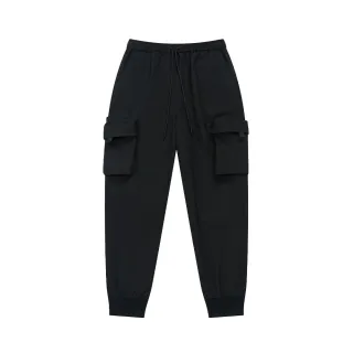 【Dickies】女款黑色兩側立體口袋鬆緊腰縮口褲｜DK010859BLK