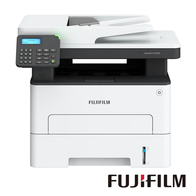 【FUJIFILM 富士軟片】搭高容量黑色碳粉★ApeosPort 3410SD A4黑白多功能事務複合機