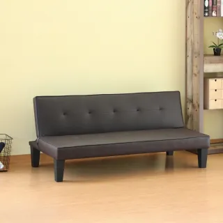 【RICHOME】威斯卡舒適皮面沙發床/雙人沙發/皮沙發/床墊(2色)