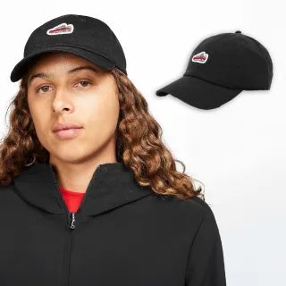 【NIKE 耐吉】棒球帽 Club Air Max 1 黑 紅 可調式帽圍 刺繡LOGO 老帽 帽子(FN4402-010)