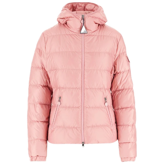 MONCLER 春夏新款 女款 GLES 輕量連帽羽絨外套-粉色(2號USA-M、3號USA-L)