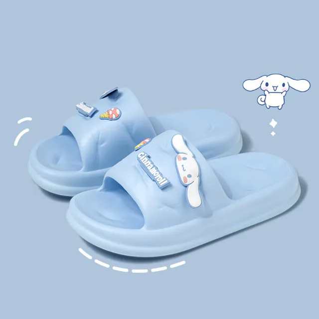 【SANRIO 三麗鷗】卡通系列EVA輕量柔軟透氣防水室內外休閒涼拖鞋
