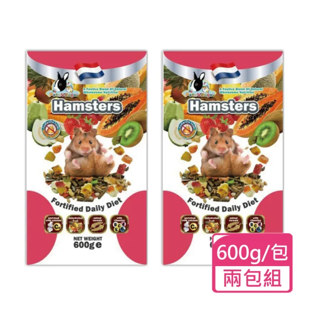 【Pet Village 魔法村】寵物鼠天然水果大餐 600g/包；兩包組(全齡鼠飼料 鼠主食 倉鼠飼料)