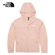 【The North Face 官方旗艦】北面女款粉紅色涼感透氣防曬休閒連帽外套｜87V0LK6