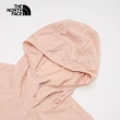 【The North Face 官方旗艦】北面女款粉紅色涼感透氣防曬休閒連帽外套｜87V0LK6