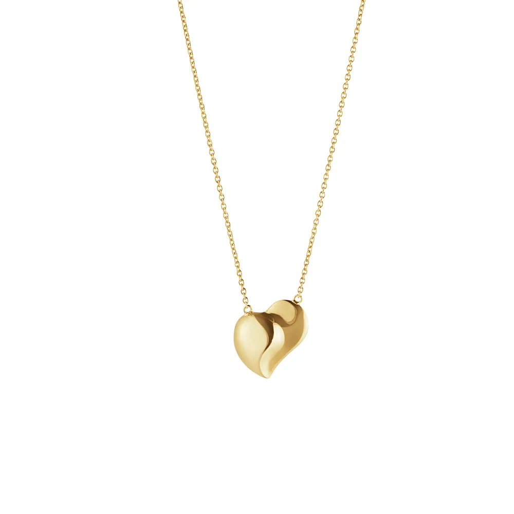 【Georg Jensen 官方旗艦店】HEARTS 18K黃金項錬(喬治傑生之心)