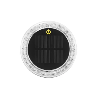 【RoLife 簡約生活】太陽能警示燈-圓形款2入組(免接線/七彩LED/爆閃燈/車用/貨車/汽車/防追尾)